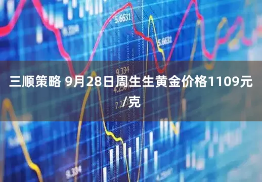 三顺策略 9月28日周生生黄金价格1109元/克